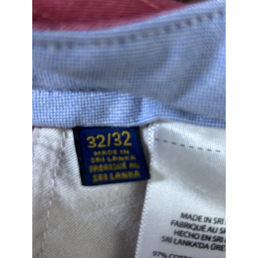 Polo Ralph Lauren The Polo Chino Pants Mens 32x30 Salmon Pink Stretch Straight‎